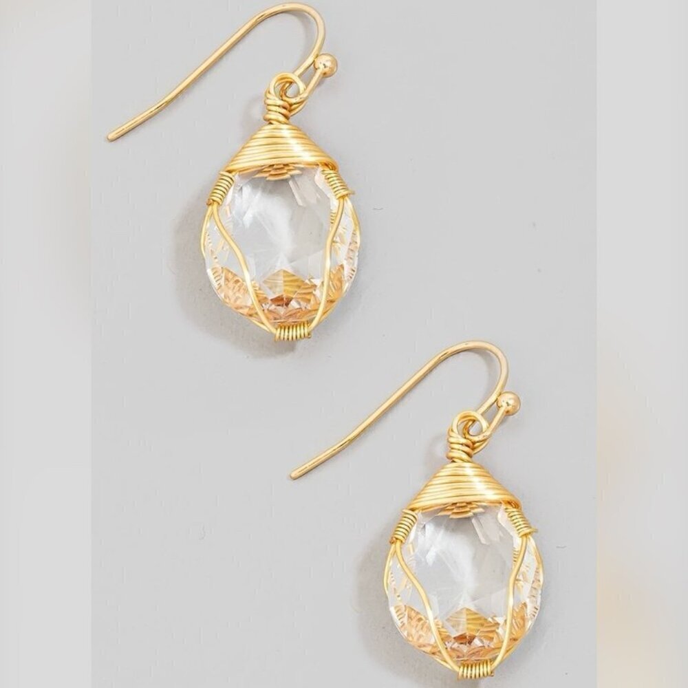Annora Gemstone Drop Earrings 25$